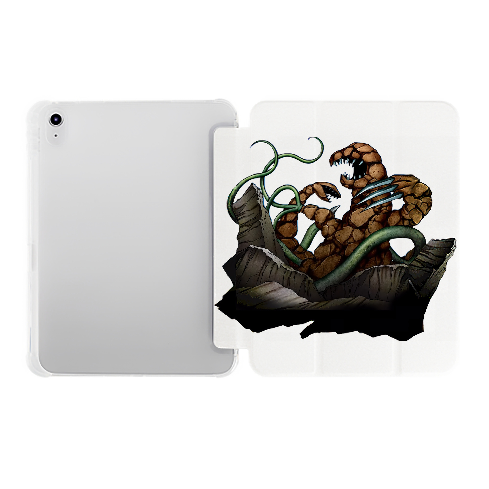 （画像用） 遊☆戯☆王 Yu-Gi-Oh! IPad ケース ペン収納付き 三つ折りスタンド PUレザー×シリコン 対応機種9.5/10.5/10.9インチ